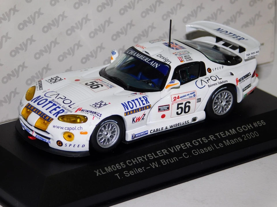 CHRYSLER VIPER GTS-R TEM GOH #56 LE MANS 2000 ONYX XLM065 1:43 - Immagine 1 di 1