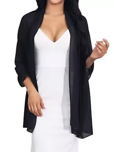 Chiffon Shawls and Wraps for Evening Dresses Women Scarf Formal Dressy Shawl ... - Picture 1 of 7