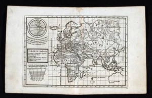 1732 Moll Map Orbis Tabula World Roman Empire - North America California Island - Picture 1 of 5