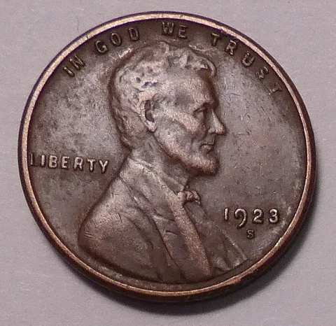 1923 S Lincoln Wheat Cent Penny Cover