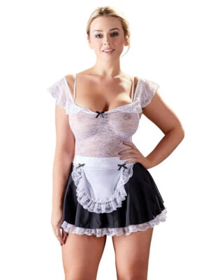 Servier-Kleid S M L XL Damen Kostüm Spitze Service Hausmädchen sexy "Nilla"