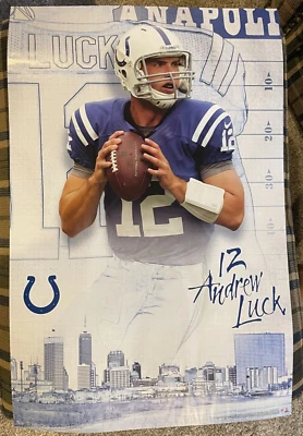 Cartel Trends International Indianapolis Colts Andrew Luck #12 2012 - 23" x 34" Foto 1 de 4
