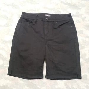 NYDJ Shorts Womens 6 Black Pockets Flat Front - Picture 1 of 12