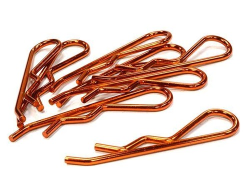 RC Modell Body Clips (8 Stück) – Gebogen, Anodisiert, Für 1/5 & 1/4 Fahrzeuge, 46x11 Mm