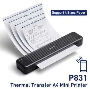Imprimante thermique Bluetooth A4 Phomemo P831 prend en charge le papier de tatouage A4 PJ-722 PJ-763 - Photo 1/9