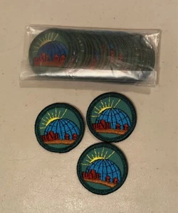 Retired Junior Girl Scout World in My Community Patch BADGE Round Sew On Scouts - Picture 1 of 1