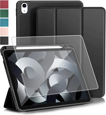 Lonfeid Stifthalter Hülle + 9H Hartglas für iPad Air 5/ Air 4 Gen 10.9" Cover - Bild 1 von 3