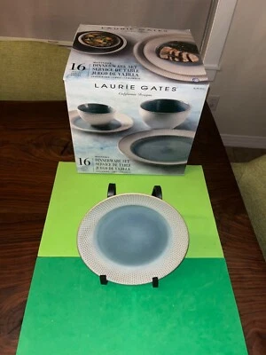 Laurie Gates Monterey Blue Salad Plate MINT