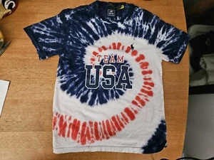 Polo Ralph Lauren 2020 Olympic USA Team Tie Dye T Shirt Youth Medium (10-12) - Picture 1 of 9