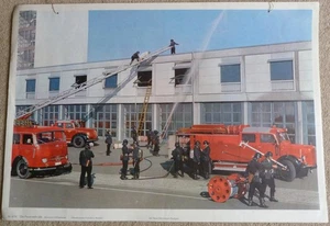 Mercedes-Benz Magirus Deutz Fire engines Feuerwehr original large size poster - Picture 1 of 1