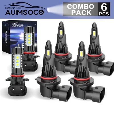 Kit de conversión de faros LED luces antiniebla altas/bajas 6 bombillas para Lexus GS300 1998-2006 Foto 1 de 4