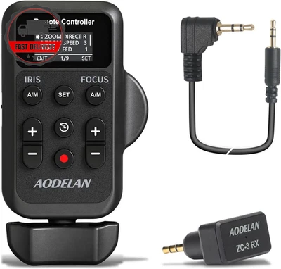 Updated Wireless Camcorder Remote Control Zoom Controller for Canon Sony Lens Zo - Image 1 of 4