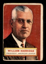 1956 Topps White Back #1 Will Harridge PRES G X2832914