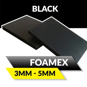 Black Foam PVC Light Weight Signage Sheet 3mm - 5mm - Foamex® Board Blanks - Picture 1 of 3
