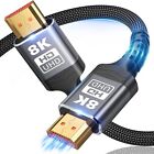 10K 8K HDMI Cable 2.1, Available 1.5FT, 3.3FT, 5FT, 6.6FT, 10FT, 8K-1.5feet 