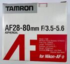 NOS Tamron AF28-80mm F/3.5-5.6 For Nikon - AF D Compatible - Free Shipping