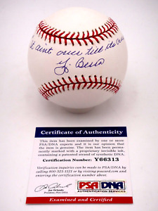YOGI BERRA "IT AINT OVER TILL ITS OVER" PSA/DNA SIGNED MLB BASEBALL AUTOGRAPHED.