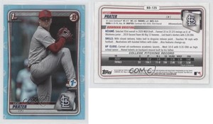 2020 Bowman Draft 1st Edition Sky Blue Foil Levi Prater #BD-125