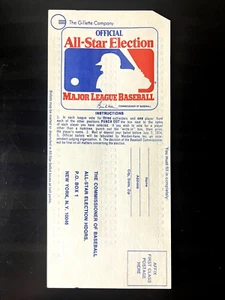 1974 Major League Baseball All-Star Game Official Ballot Chad Unmarked - Picture 1 of 2