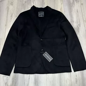 Mens Blank NYC Black Wool Blend Jacket Blazer Two Buttons Casual Formal Sz M NWT - Picture 1 of 10