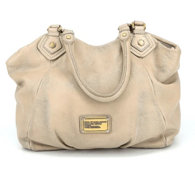 Marc Jacobs Classic Q Fran Natascha Leather Hobo Shoulder Bag Tan - Image 1 of 4