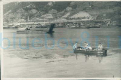 1946 Japan Yoshiura Kure Village yards Orig Photo by British Soldier 3x2"  - Image 1 of 2