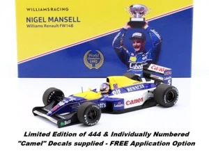BEST PRICE: "MINCHAMPS" 1/18 Williams FW14B - Mansell '92 WC w/Specials L/E 444 - Picture 1 of 8