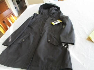 Kenneth Cole Reaction Womens Black Lined Hooded Coat Medium M NWT - Picture 1 of 5