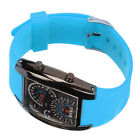 LED Electronic Watch Digital Watches Racing Dashboard Wristwatch(Light Blue IDM