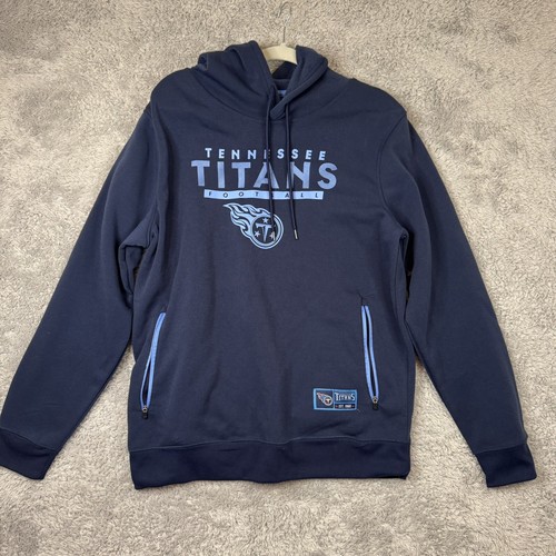 VETEMENTS Felpa con cappuccio Tennessee titans NFL Team Apparel blu navy zip tasche med