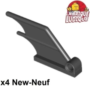 Lego 4X Tail Aileron 4X1 Aile Wing Batman Batmobile Pin Hole Schwarz 28779 NEU - Picture 1 of 1