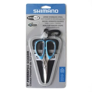 Shimano SSS05N Brutas Power Pro Braid 5" JAPAN STEEL Scissors with Sheath NEW! - Picture 1 of 3