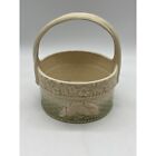 Vintage Ceramic Easter Basket with Bunny Spring Floral