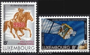Luxemburgo 1983, Juego Año Comunicaciones Mundiales VF MNH, Mi 1078-1079 - Imagen 1 de 1