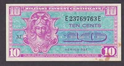 [UNC with Stain] MPC 521 Series 10 Cents E23769763E [010-3] - Image 1 of 2