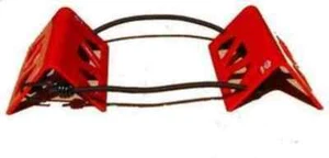 Cuñas de viaje - rojo tamaño de rueda mediano - Imagen 1 de 1