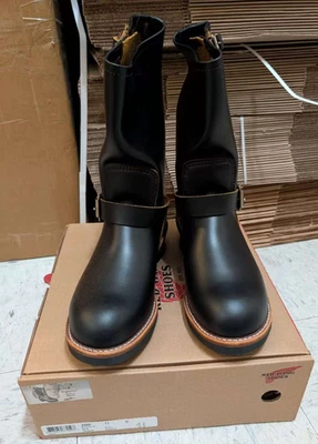 Red Wing Heritage Men's 2966 Engineer Boots Black Leather US 11 D - Image 1 of 4