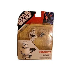 2008 Star Wars Stormtrooper Keychain Box Discolored with Wear Basic Fun 3" - Picture 1 of 12