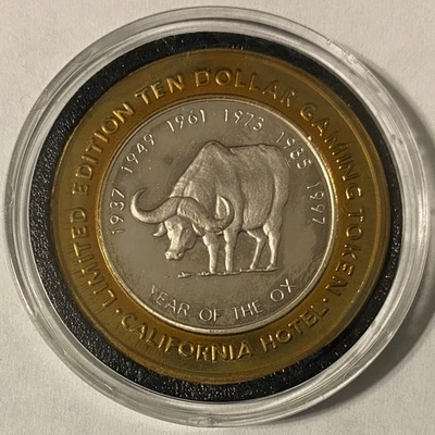 Silver Strike - California Hotel Las Vegas - Year of the Ox - G Mint - Image 1 of 2