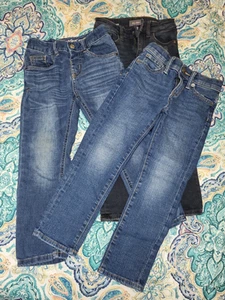 Lot of 3 pair of Kids Blue Jeans. Size 5. Skinny. EUC. - Picture 1 of 4