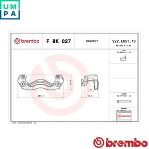 BRAKE CALIPER BRACKET SET F BK 027 FOR MERCEDES-BENZ SPRINTER/5-t/Van/35-t VW - Picture 1 of 7