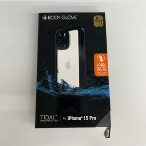 Body Glove Tidal Waterproof Phone Case for iPhone 15 Pro Black/Clear - Zdjęcie 1 z 16