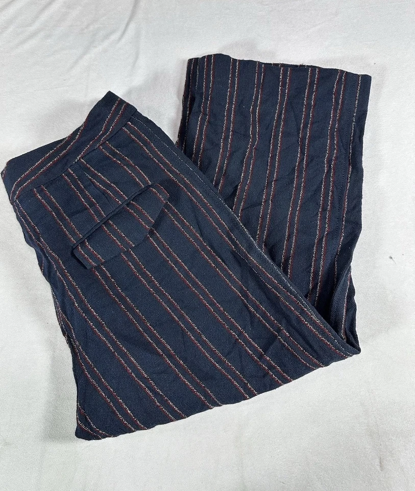 Pantalones de mujer Carven con patrón de rayas muticolores talla 42  Foto 1 de 4