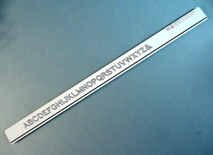 K&E Keuffel & Esser Leroy UPPER-CASE LETTERS & NUMBERS Template 61 0700-350C - Picture 1 of 7
