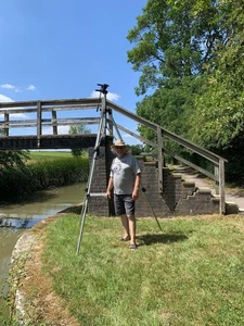 Manfrotto Pro Tripod + Bilora 1482 Fluid kinopanoramakopf head 9ft height - Picture 1 of 19