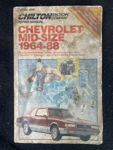 Chilton's Auto Repair Manual 6840 Chevrolet Mid Size 1964-88 - Bild 1 von 2