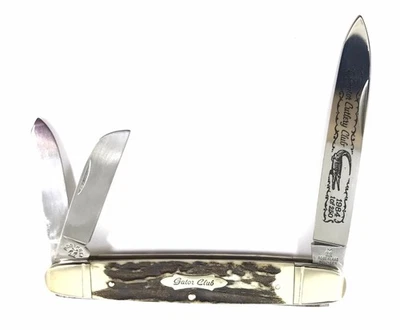 接吻起重机 Robert Klaas Gator Club 3235XXII Sambar Stag Whittler 刀 3028QX — 第 1/4 张图片