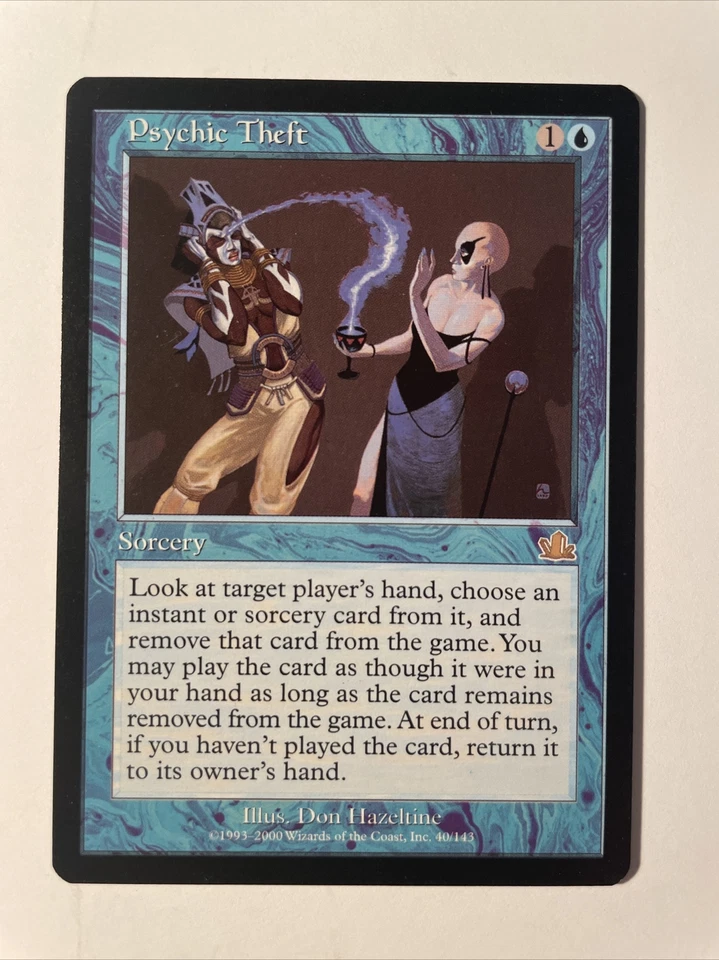 MTG Magic the Gathering Psychic Theft (40/144) Prophecy LP - Image 1 of 1