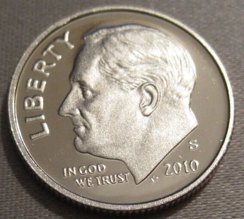 AS SHOWN - FROSTY 2010 S PROOF ROOSEVELT DIME *** NICKEL CLAD COPPER *** 157 Cover