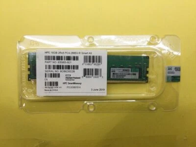 835955-B21 840756-091 For HPE 16GB 2Rx8 DDR4 PC4-2666V GEN10 Server RAM Memory - Image 1 of 3